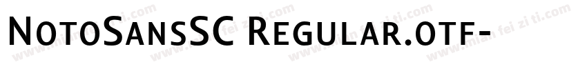 NotoSansSC Regular.otf字体转换